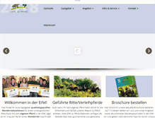 Tablet Screenshot of eifelzupferd.de